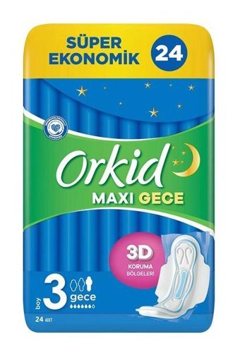 Orkid Maxi İnce 24'lü Hijyenik Ped 1 Adet