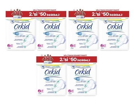 Orkid Ekstra Hassas Cesaret İnce 16'lı Hijyenik Ped 6 Adet