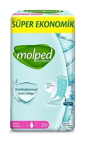 Molped Antibakteriyel İnce 20'li Hijyenik Ped 1 Adet