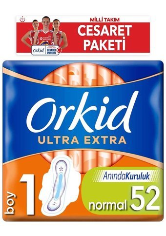 Orkid Milli Takım Cesaret Paketi İnce 52'li Hijyenik Ped 1 Adet