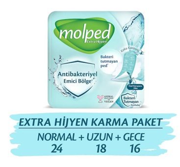 Molped Extra Hijyen İnce 58'li Hijyenik Ped 3 Adet