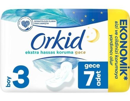 Orkid Ekstra Hassas Koruma İnce 7'li Hijyenik Ped 1 Adet