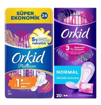 Orkid Platinum İnce 22'li Hijyenik Ped 2 Adet