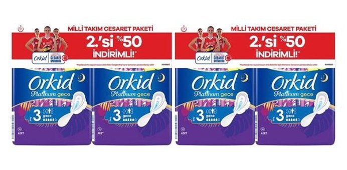 Orkid Platinum İnce 32'li Hijyenik Ped 2 Adet