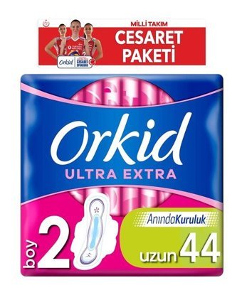 Orkid Milli Takım Cesaret Paketi İnce 44'lü Hijyenik Ped 1 Adet