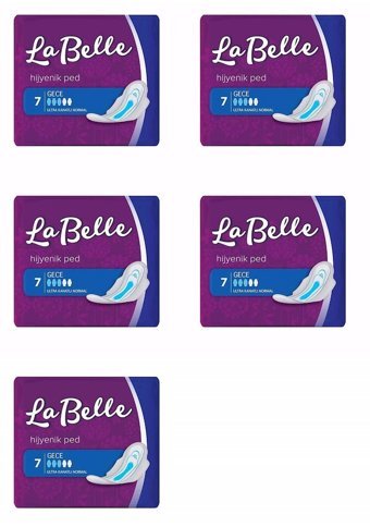 La Belle Ultra İnce 7'li Hijyenik Ped 5 Adet