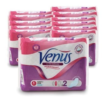 Venüs İnce 8'li Hijyenik Ped 12 Adet