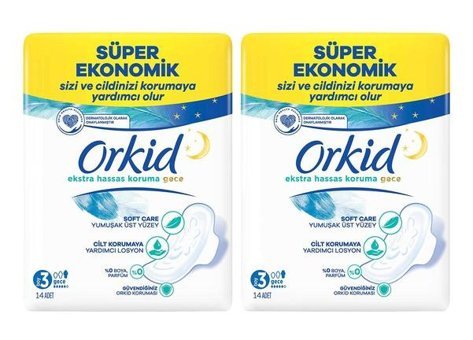 Orkid İnce 14'lü Hijyenik Ped 2 Adet