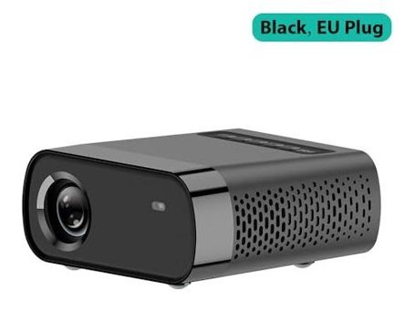 Pepisky Siyah FHD Mini Android Wifi 1800 ANSI Taşınabilir LED Projeksiyon Cihazı