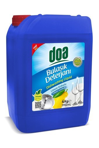 Doa Limon Kokulu Sıvı El Bulaşık Deterjanı 4 kg