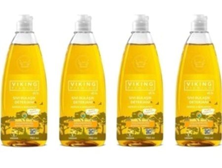Viking Premium Nergis Bergamot Kokulu Sıvı El Bulaşık Deterjanı 4x750 ml
