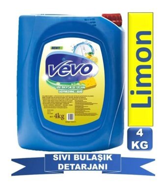 Vevo Limon Kokulu Sıvı El Bulaşık Deterjanı 4 kg