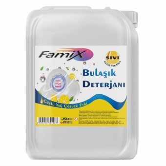 Famix Güçlü Yağ Çözücü Limon Kokulu Sıvı El Bulaşık Deterjanı 20 lt