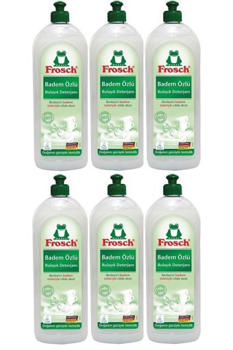 Frosch Cilt Dostu Badem Kokulu Sıvı El Bulaşık Deterjanı 6x750 ml