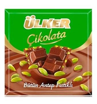 Ülker Kare Fıstıklı Sütlü Çikolata 12x65 gr