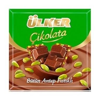 Ülker Kare Fıstıklı Sütlü Çikolata 6x65 gr