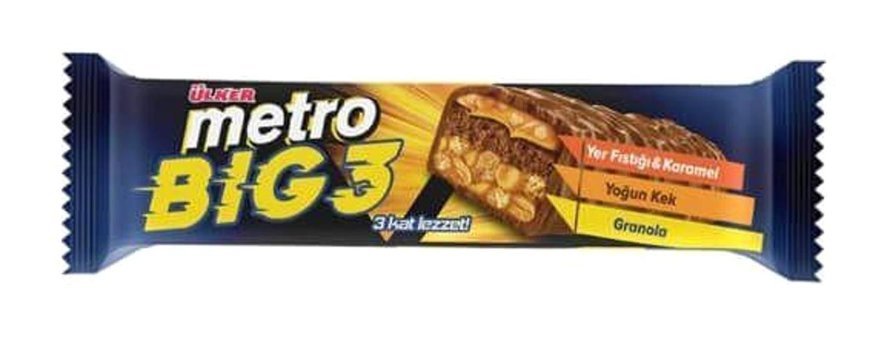 Ülker Metro Karamelli Yer Fıstıklı Sütlü Çikolata 6x45 gr