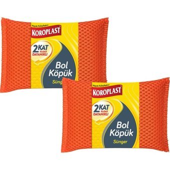 Koroplast Bol Köpük Bulaşık Süngeri 2'li
