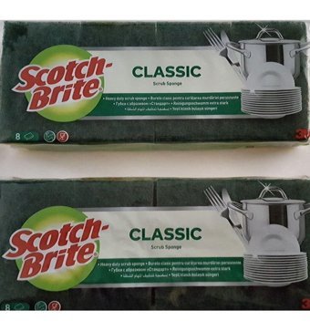 Scotch Brite Klasik Bulaşık Süngeri 8x2'li
