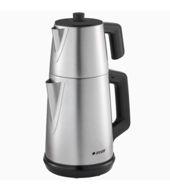 Arçelik K 3283 IN Çelik Demlikli 1650 W Çelik İnox Vintage Çay Makinesi