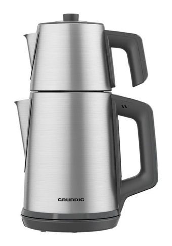 Grundig CM 4020 I Çelik Demlikli 1650 W Çelik İnox Vintage Çay Makinesi