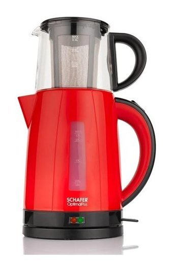 Schafer Optimal Plus Cam Demlikli 1800 W Plastik Krem Vintage Çay Makinesi