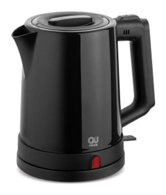 QU HS206 Cam Demlikli 1800 W Plastik Siyah Vintage Çay Makinesi