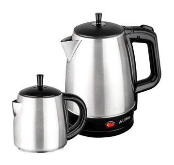 Lider LTM-310 Çelik Demlikli 1600 W Çelik İnox Vintage Çay Makinesi