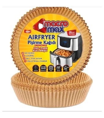 Macromax Airfryer 20 Adet Pişirme Kağıdı