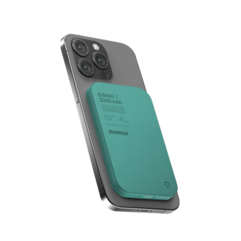 Momax Q.Mag X 5000 mAh Mıknatıslı Magsafe Kablosuz Powerbank Yeşil