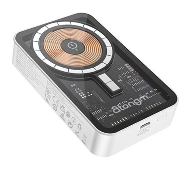 Atongm Pd20w 10000 mAh Hızlı Şarjlı Mıknatıslı Magsafe Kablosuz Powerbank Siyah