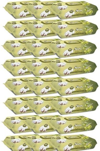 Sleepy Zeytinyağlı Zeytinyağlı 90 Yaprak 24'lü Paket Islak Mendil