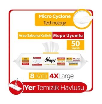 Sleepy Arap Sabunu Katkılı 50 Yaprak Islak Mendil