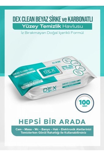 Dex Clean 100 Yaprak Islak Mendil