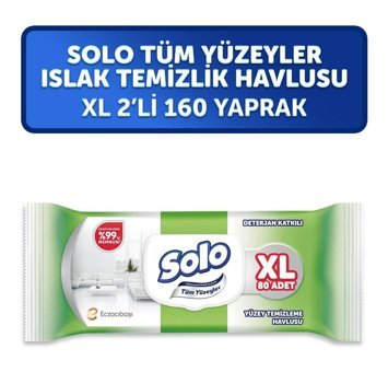 Solo 160 Yaprak 2'li Paket Islak Mendil