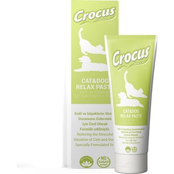 Crocus Relax Multivitamin Sakinleştirici Etki Yavru-Yaşlı Kedi Vitamini Macun 100 gr