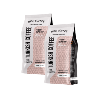 Nish Coffe Special Beans Sade Orta Kavrulmuş Türk Kahvesi 2x250 gr