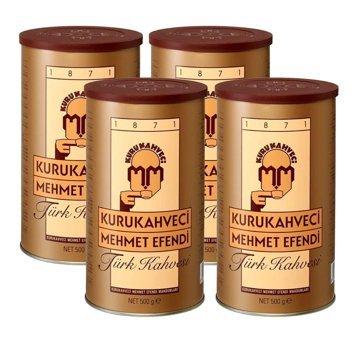 Kurukahveci Mehmet Efendi Sade Orta Kavrulmuş Türk Kahvesi 4x500 gr