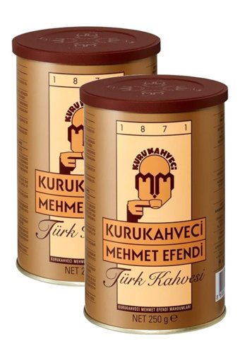 Kurukahveci Mehmet Efendi Sade Orta Kavrulmuş Türk Kahvesi 2x250 gr
