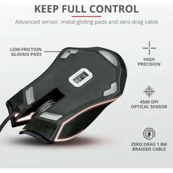 Trust 23797 GXT 160X Kablolu Yatay Mouse