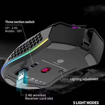 Jingyi BM600 Kablosuz Yatay Mouse