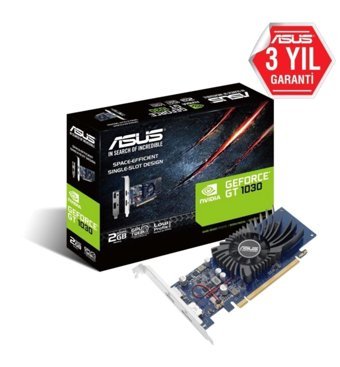 Asus GT 1030 2 GB GDDR5 PCI-Express 3.0 DX 12 1 Fanlı 64 Bit Nvidia Ekran Kartı