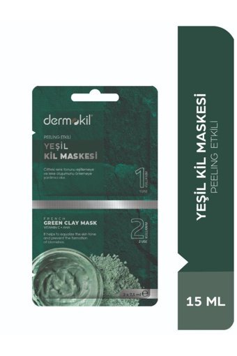 Dermokil Peeling Etkili Killi Krem Yüz Maskesi 2x7.5 ml