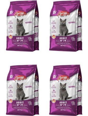 Energy Gurme Balıklı-Tavuklu Yetişkin Kedi Maması 4x500 gr