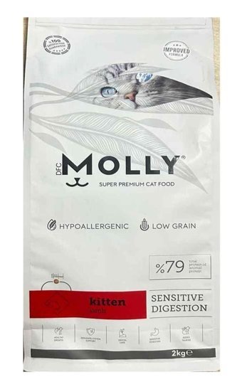 Molly Hipoalerjenik Kuzu Etli Az Tahıllı Yavru Kedi Maması 2 kg