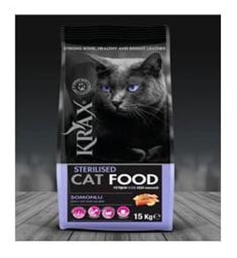 Krax Sterelised Balık Kısırlaştırılmış Az Tahıllı Yetişkin Kedi Maması 15 kg