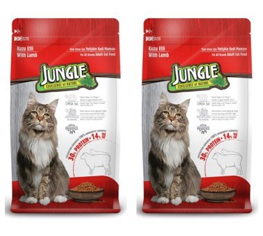 Jungle Kitten Kuzu Etli Tahılsız Yetişkin Kedi Maması 2x1.5 kg