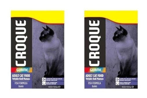 Croque Balık Tahıllı Yetişkin Kedi Maması 2x600 gr