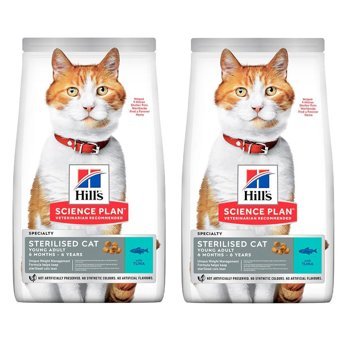 Hill's Ton Balığı Kısırlaştırılmış Tahıllı Yetişkin Kedi Maması 2x3 kg
