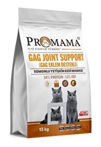 Promama Gag Joint Support Somonlu Kısırlaştırılmış Az Tahıllı Yetişkin Kedi Maması 15 kg
